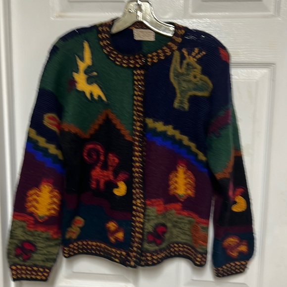 Baby Alpaca Cardigan Sweater Medium - Picture 1 of 6